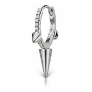 9.5mm Maria Tash 18kt White Gold Diamond Earrings